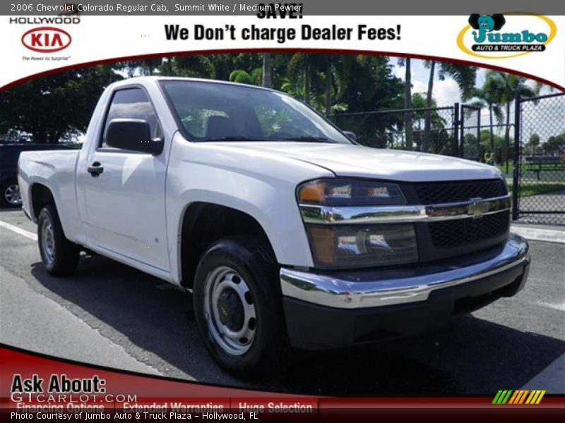 Summit White / Medium Pewter 2006 Chevrolet Colorado Regular Cab