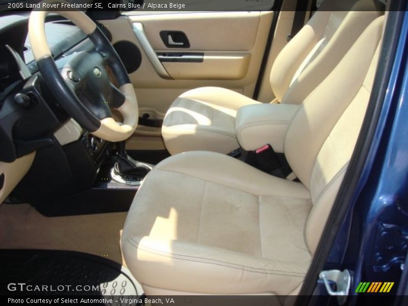 Front Seat of 2005 Freelander SE