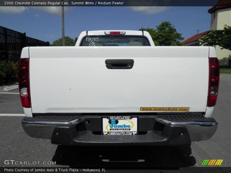 Summit White / Medium Pewter 2006 Chevrolet Colorado Regular Cab