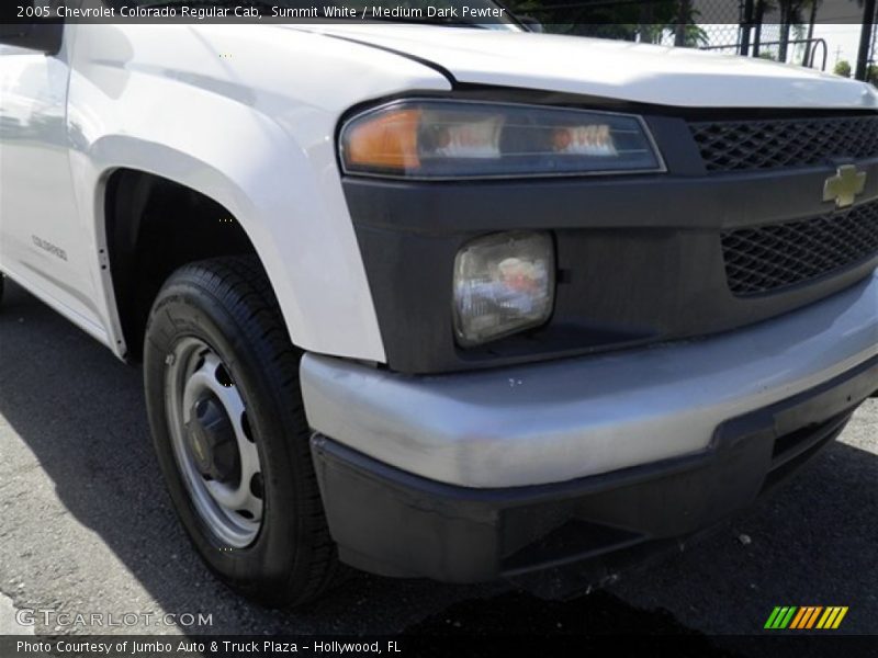 Summit White / Medium Dark Pewter 2005 Chevrolet Colorado Regular Cab