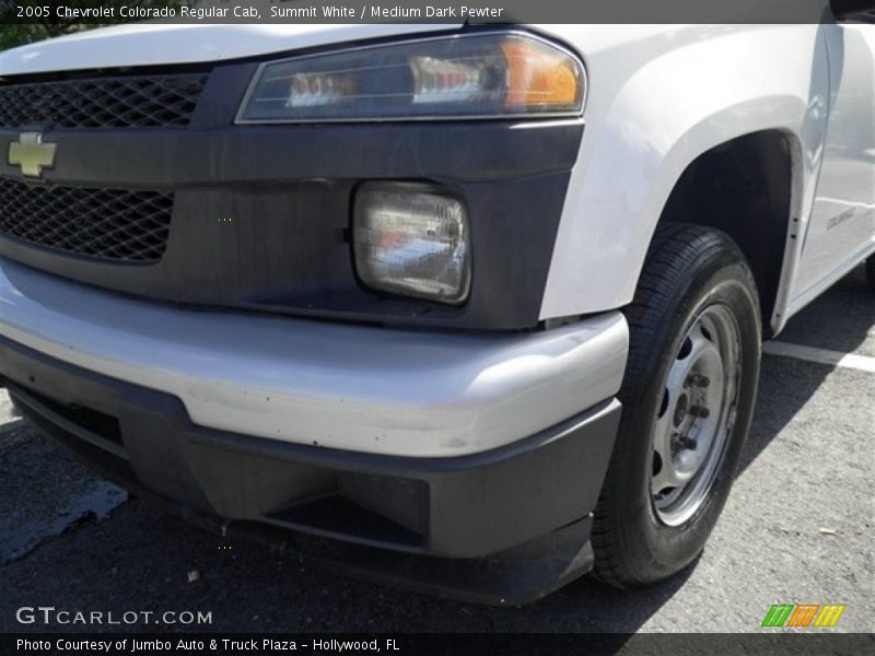 Summit White / Medium Dark Pewter 2005 Chevrolet Colorado Regular Cab