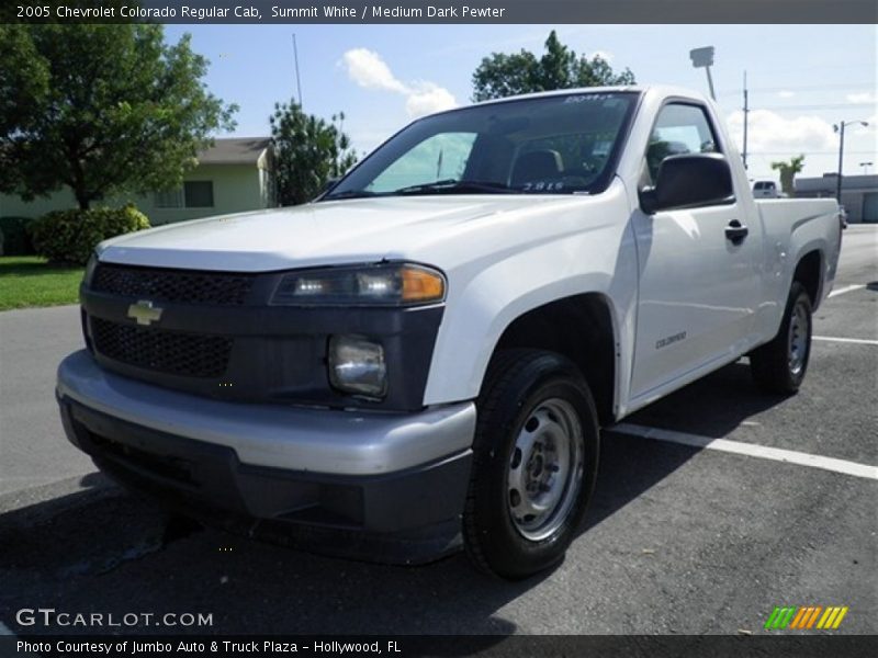 Summit White / Medium Dark Pewter 2005 Chevrolet Colorado Regular Cab