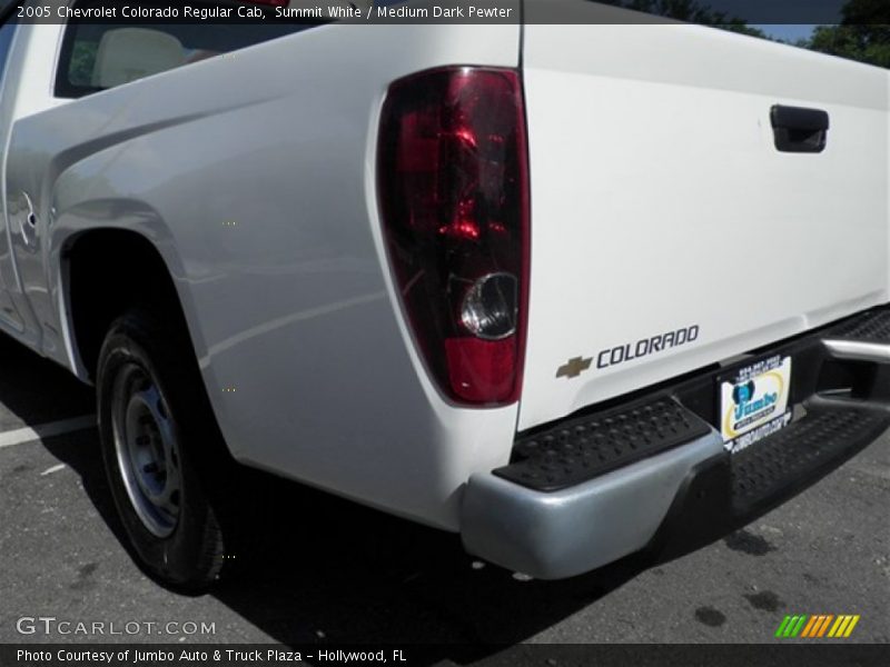 Summit White / Medium Dark Pewter 2005 Chevrolet Colorado Regular Cab