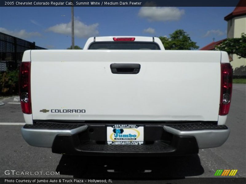 Summit White / Medium Dark Pewter 2005 Chevrolet Colorado Regular Cab