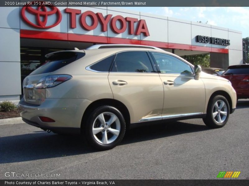 Golden Almond Metallic / Parchment/Brown Walnut 2010 Lexus RX 350 AWD