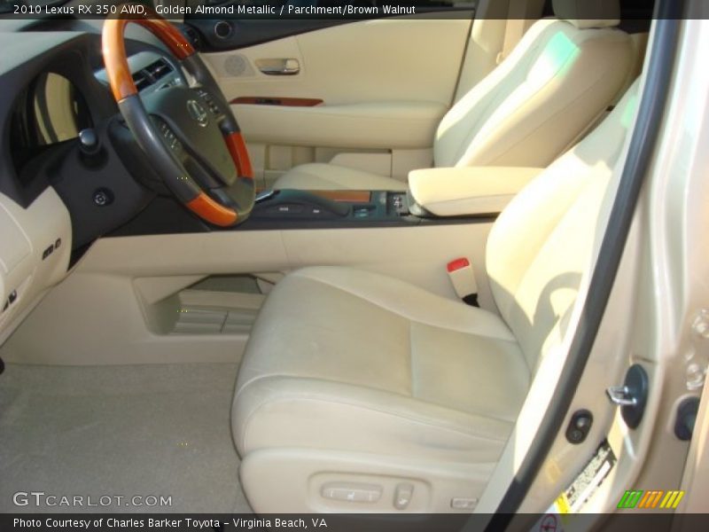 Golden Almond Metallic / Parchment/Brown Walnut 2010 Lexus RX 350 AWD