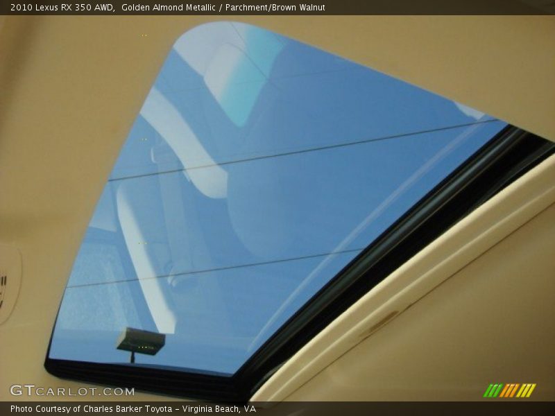 Golden Almond Metallic / Parchment/Brown Walnut 2010 Lexus RX 350 AWD
