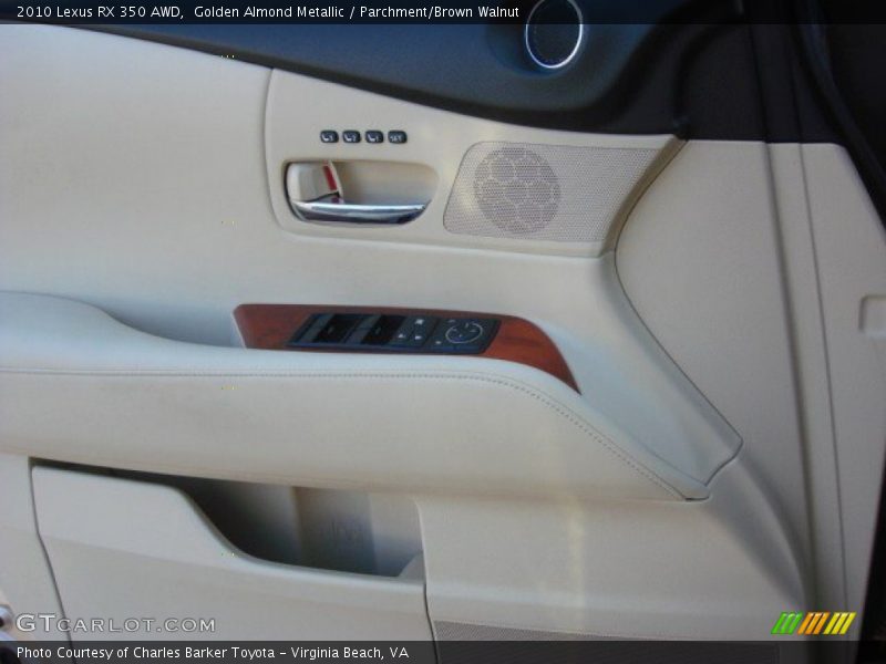 Golden Almond Metallic / Parchment/Brown Walnut 2010 Lexus RX 350 AWD