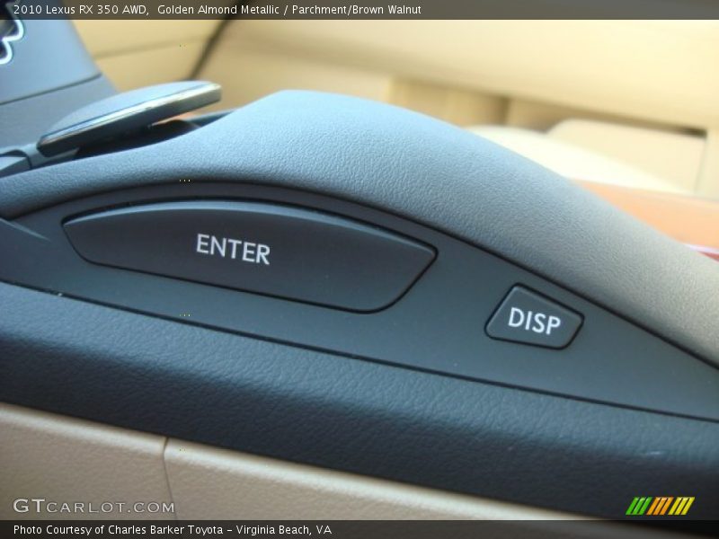 Golden Almond Metallic / Parchment/Brown Walnut 2010 Lexus RX 350 AWD