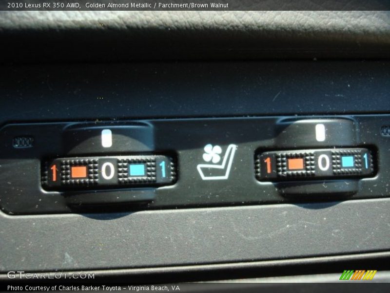 Golden Almond Metallic / Parchment/Brown Walnut 2010 Lexus RX 350 AWD