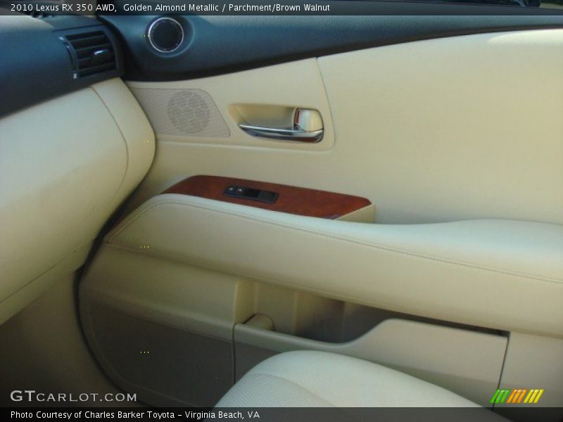 Golden Almond Metallic / Parchment/Brown Walnut 2010 Lexus RX 350 AWD