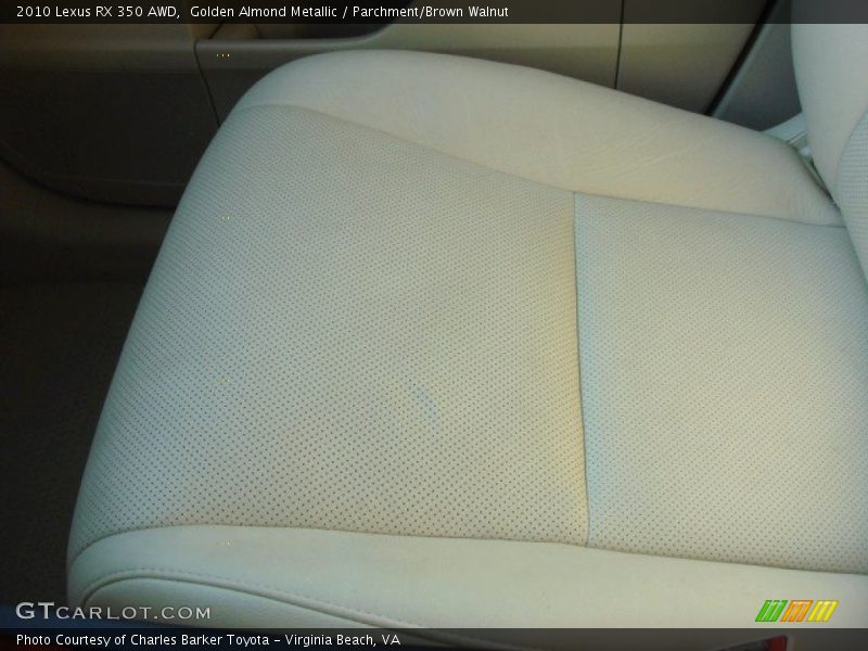 Golden Almond Metallic / Parchment/Brown Walnut 2010 Lexus RX 350 AWD