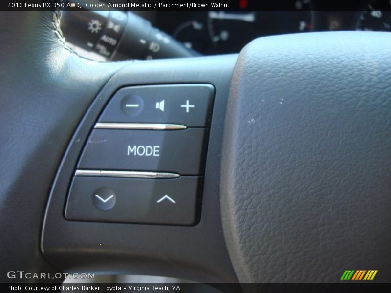 Golden Almond Metallic / Parchment/Brown Walnut 2010 Lexus RX 350 AWD