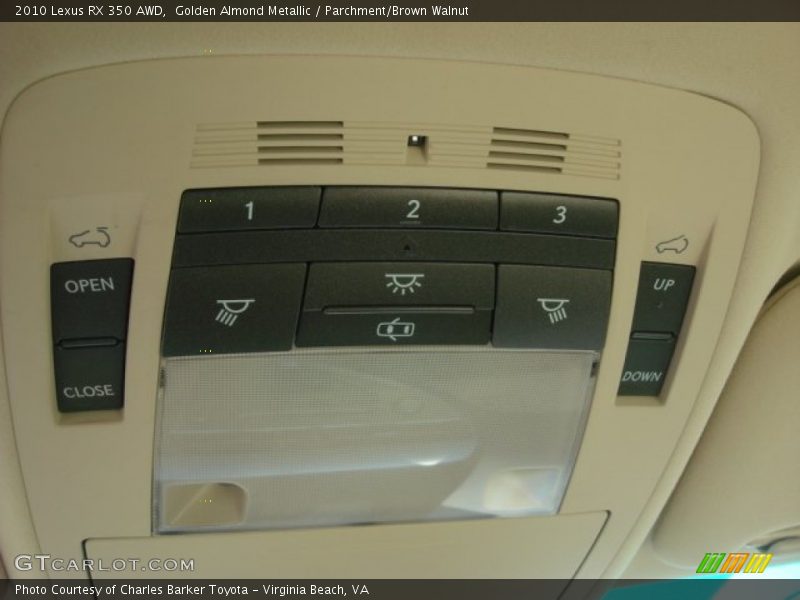 Golden Almond Metallic / Parchment/Brown Walnut 2010 Lexus RX 350 AWD