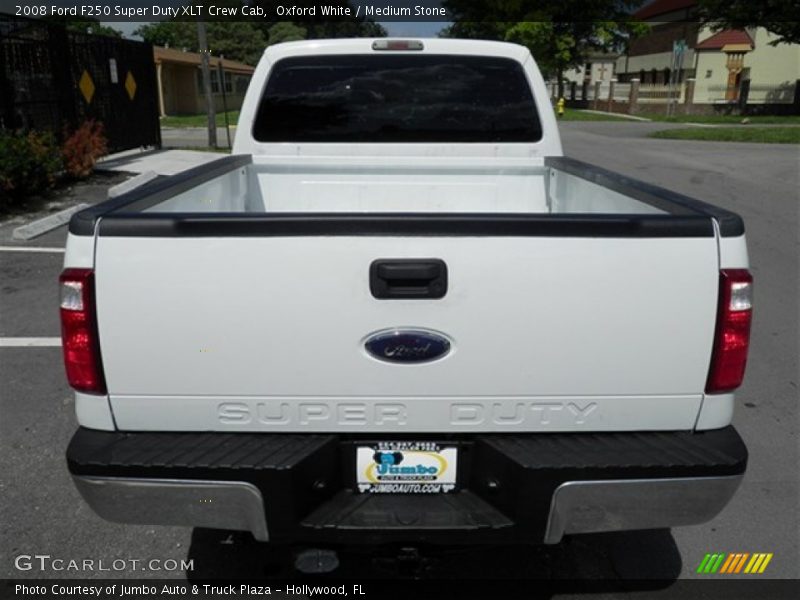 Oxford White / Medium Stone 2008 Ford F250 Super Duty XLT Crew Cab