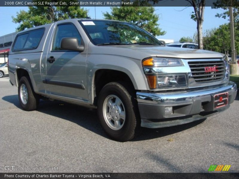 Silver Birch Metallic / Medium Pewter 2008 GMC Canyon SLE Regular Cab