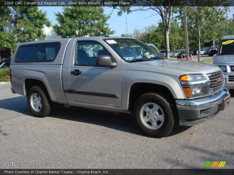 Silver Birch Metallic / Medium Pewter 2008 GMC Canyon SLE Regular Cab