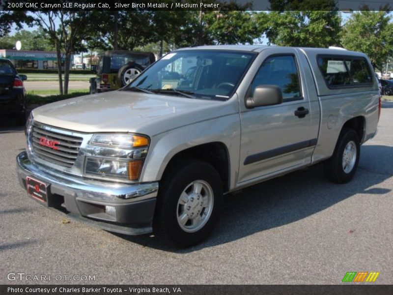 Silver Birch Metallic / Medium Pewter 2008 GMC Canyon SLE Regular Cab