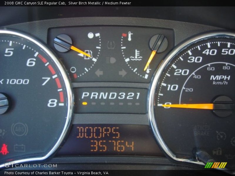 Silver Birch Metallic / Medium Pewter 2008 GMC Canyon SLE Regular Cab