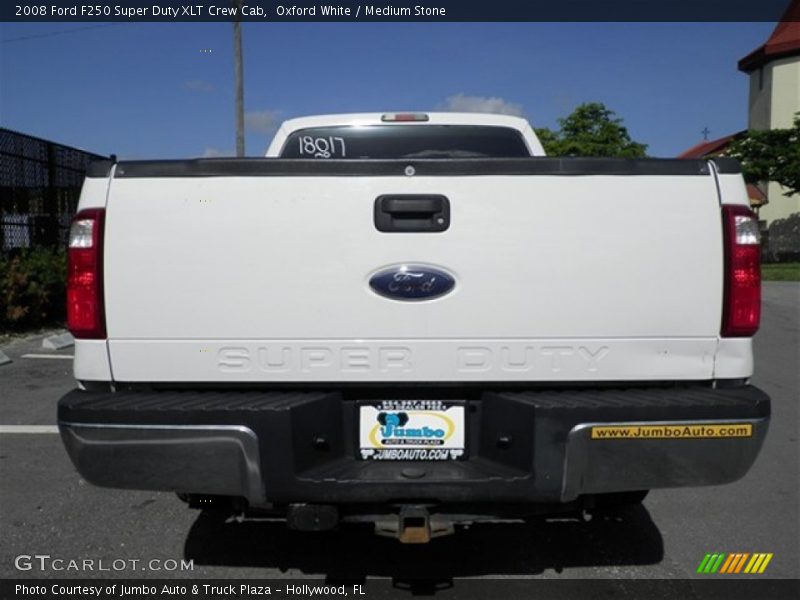 Oxford White / Medium Stone 2008 Ford F250 Super Duty XLT Crew Cab