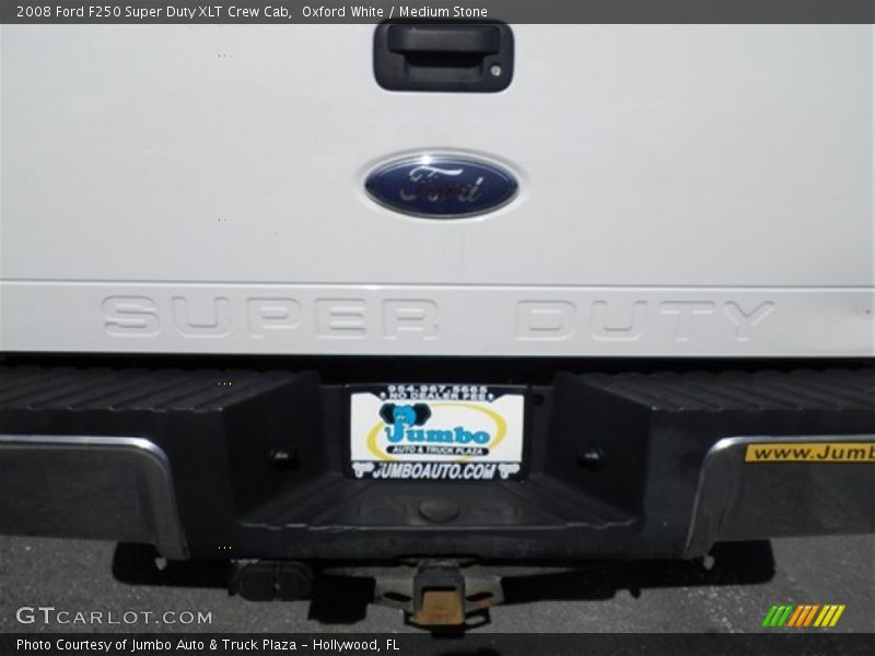 Oxford White / Medium Stone 2008 Ford F250 Super Duty XLT Crew Cab