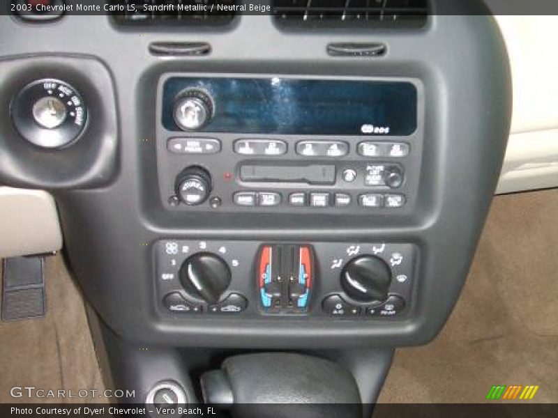 Sandrift Metallic / Neutral Beige 2003 Chevrolet Monte Carlo LS