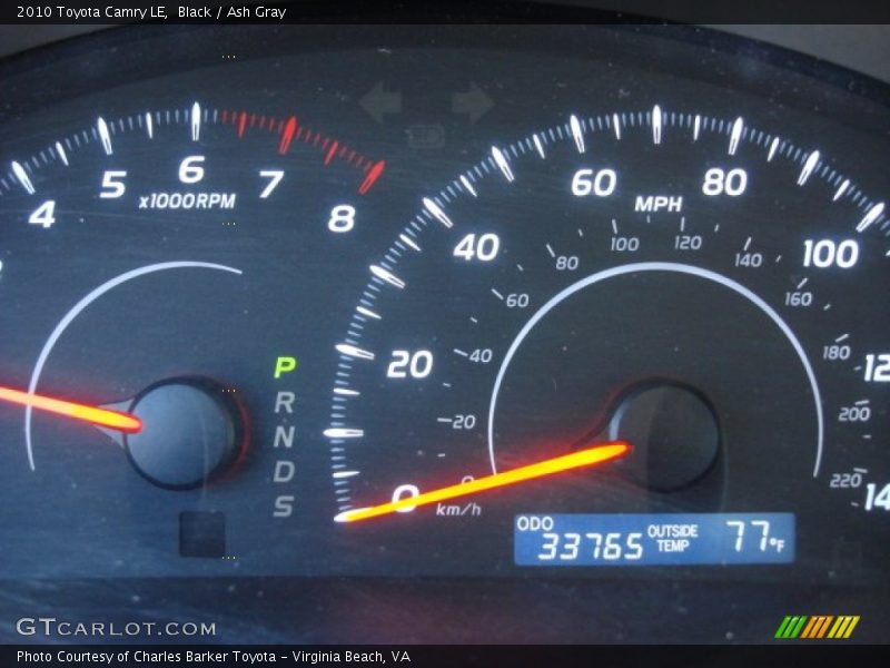 Black / Ash Gray 2010 Toyota Camry LE