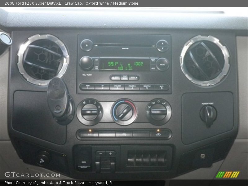 Oxford White / Medium Stone 2008 Ford F250 Super Duty XLT Crew Cab