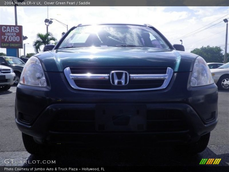 Clover Green Pearl / Saddle 2004 Honda CR-V LX