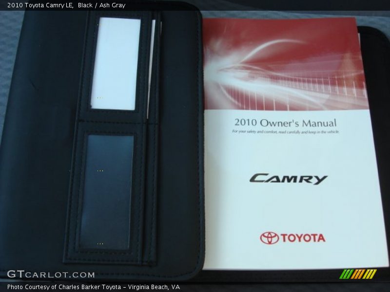 Black / Ash Gray 2010 Toyota Camry LE