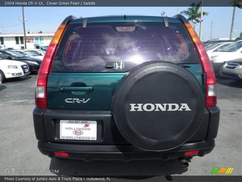 Clover Green Pearl / Saddle 2004 Honda CR-V LX