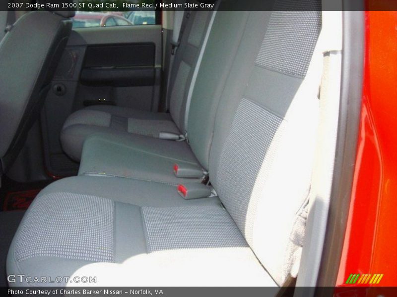Flame Red / Medium Slate Gray 2007 Dodge Ram 1500 ST Quad Cab