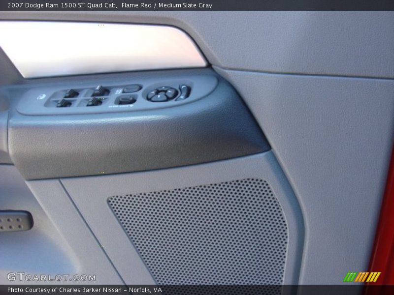 Flame Red / Medium Slate Gray 2007 Dodge Ram 1500 ST Quad Cab