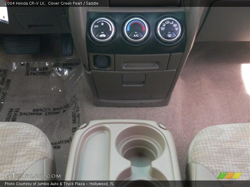 Clover Green Pearl / Saddle 2004 Honda CR-V LX