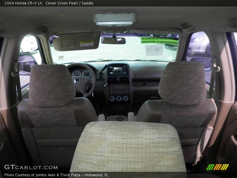 Clover Green Pearl / Saddle 2004 Honda CR-V LX
