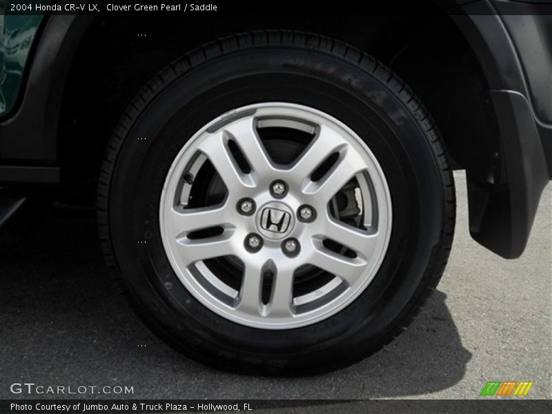 Clover Green Pearl / Saddle 2004 Honda CR-V LX