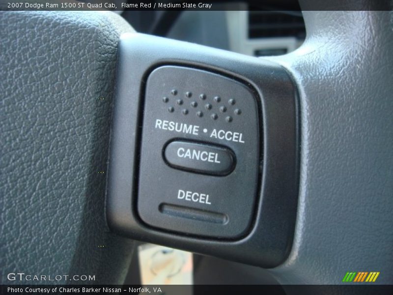 Flame Red / Medium Slate Gray 2007 Dodge Ram 1500 ST Quad Cab