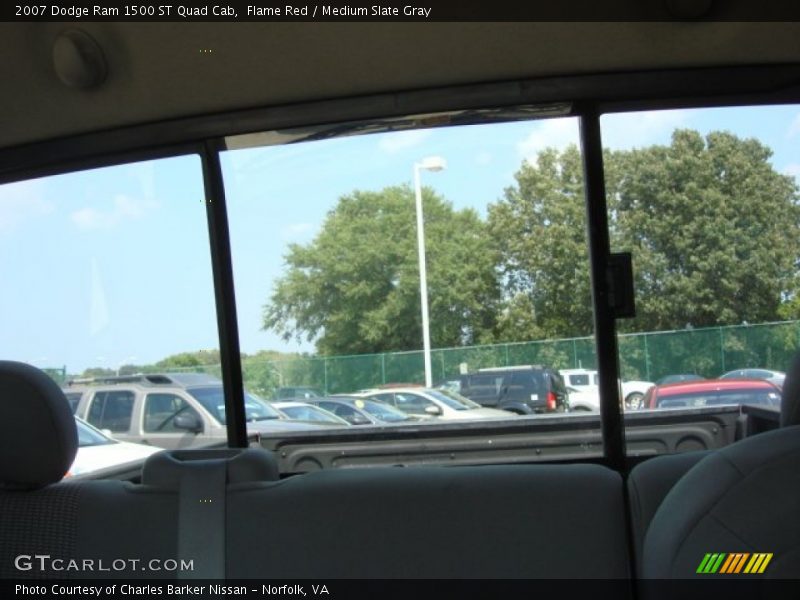 Flame Red / Medium Slate Gray 2007 Dodge Ram 1500 ST Quad Cab