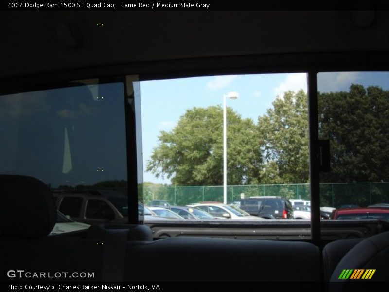 Flame Red / Medium Slate Gray 2007 Dodge Ram 1500 ST Quad Cab