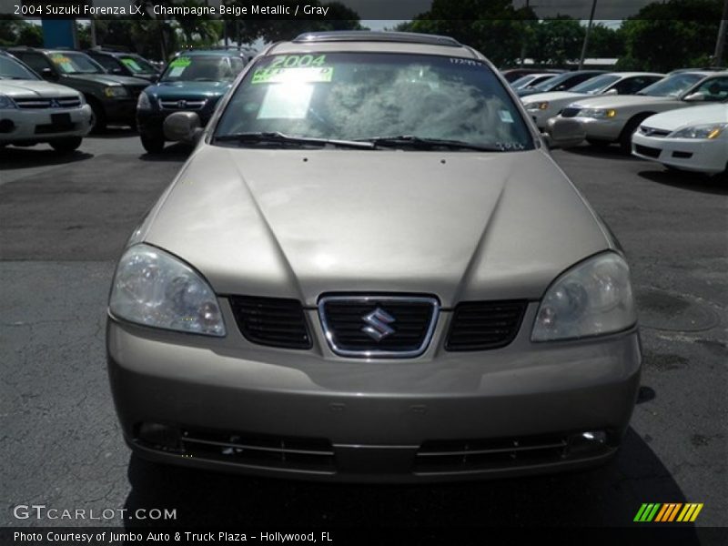 Champagne Beige Metallic / Gray 2004 Suzuki Forenza LX