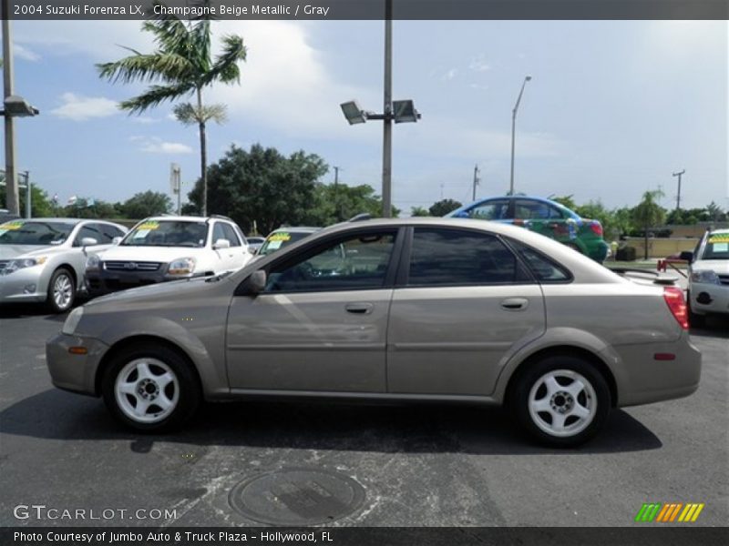 Champagne Beige Metallic / Gray 2004 Suzuki Forenza LX