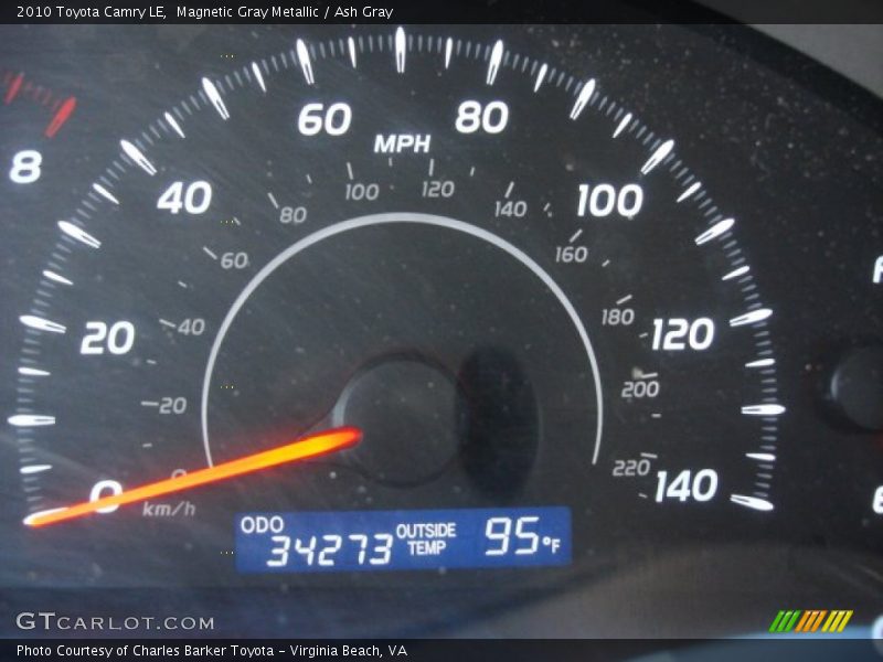 Magnetic Gray Metallic / Ash Gray 2010 Toyota Camry LE