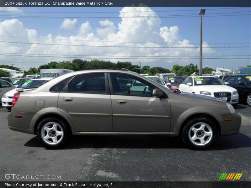 Champagne Beige Metallic / Gray 2004 Suzuki Forenza LX