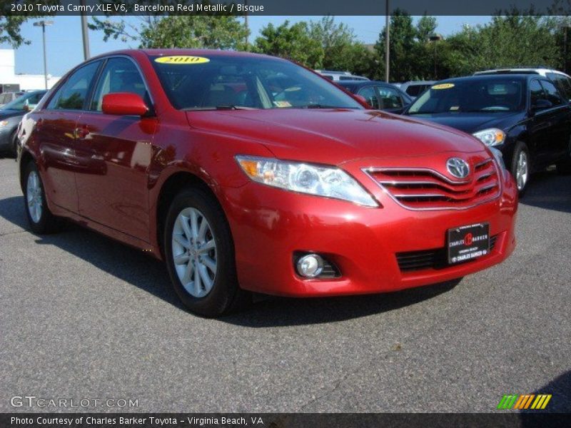 Barcelona Red Metallic / Bisque 2010 Toyota Camry XLE V6