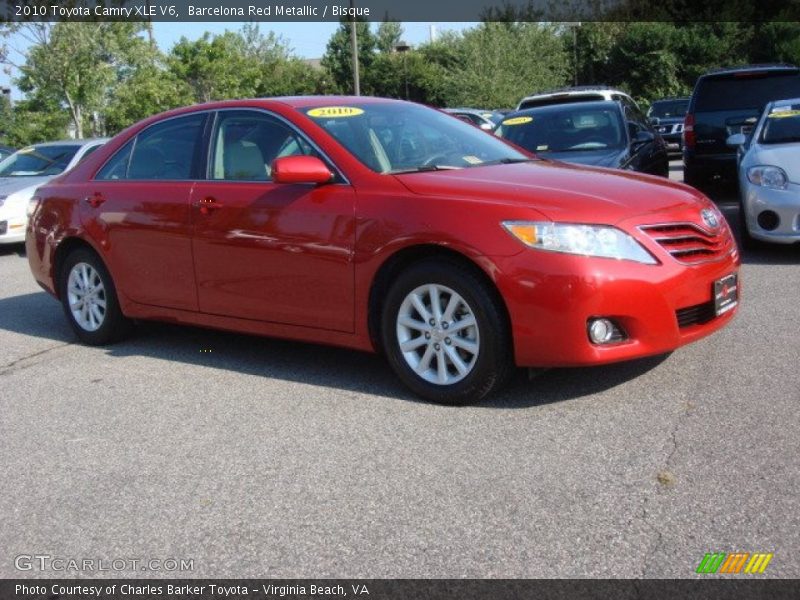 Barcelona Red Metallic / Bisque 2010 Toyota Camry XLE V6