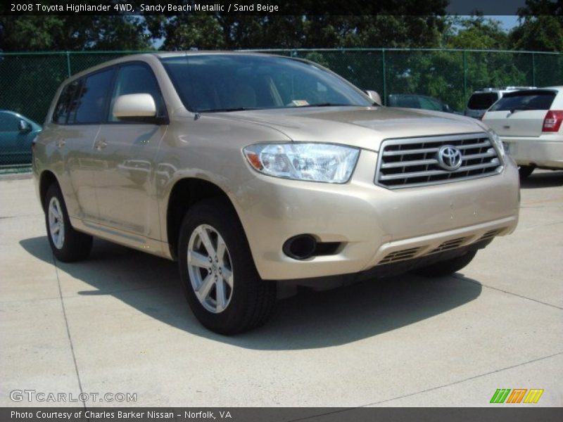 Sandy Beach Metallic / Sand Beige 2008 Toyota Highlander 4WD