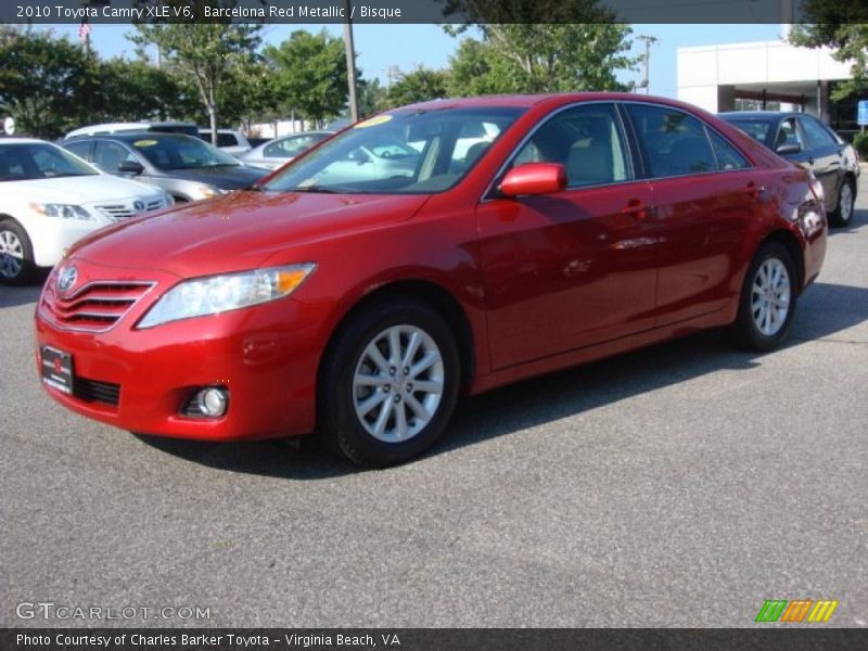 Barcelona Red Metallic / Bisque 2010 Toyota Camry XLE V6