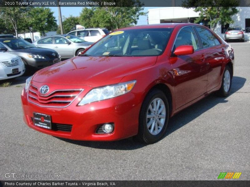 Barcelona Red Metallic / Bisque 2010 Toyota Camry XLE V6