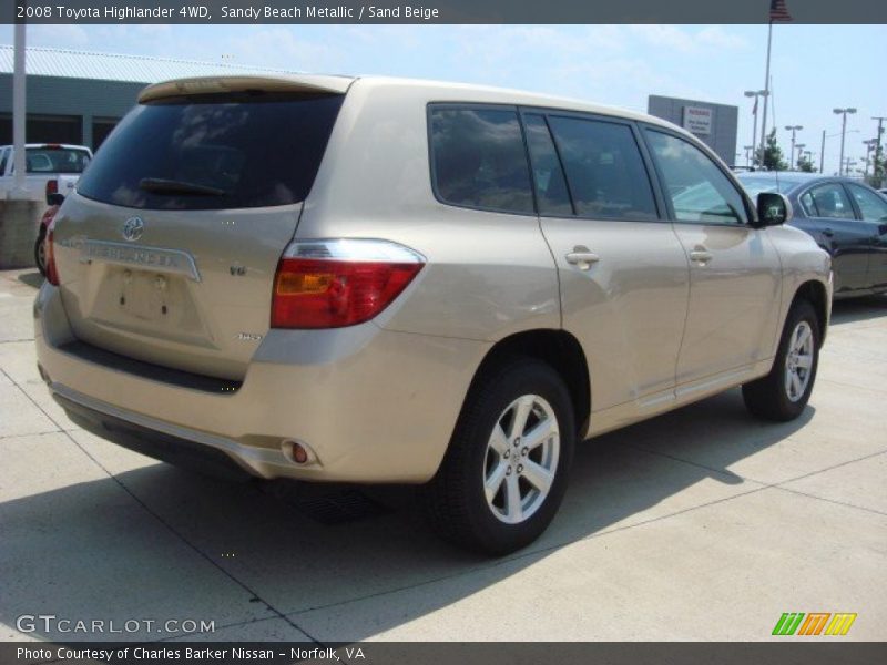 Sandy Beach Metallic / Sand Beige 2008 Toyota Highlander 4WD