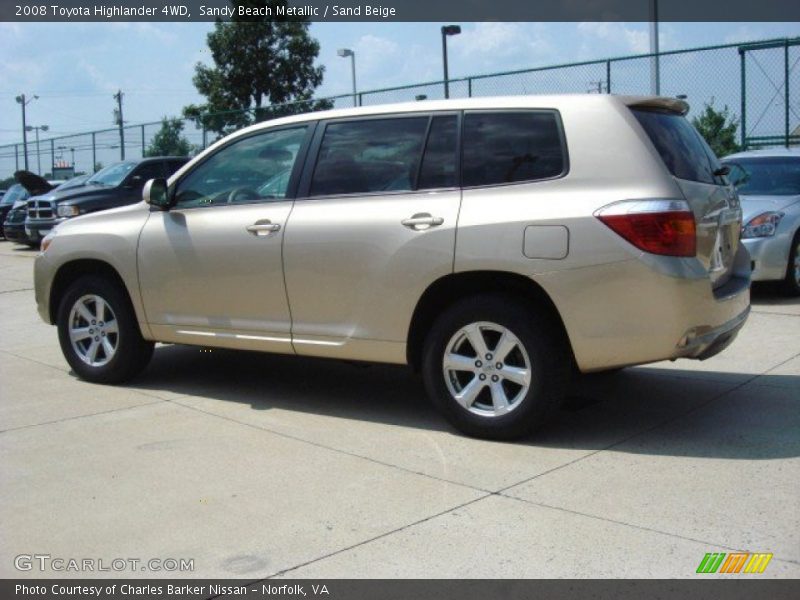 Sandy Beach Metallic / Sand Beige 2008 Toyota Highlander 4WD
